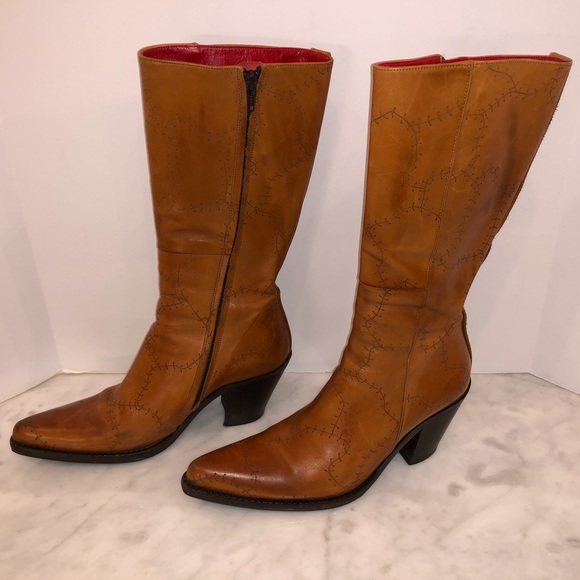 Free Lance Shoes - Free Lance Womans leather boots from Paris 6 1/2😎